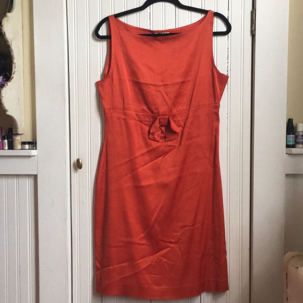 Vintage Paule Ka Orange Sheath Dress Size L